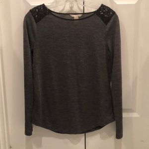 Long sleeve gray Banana shirt